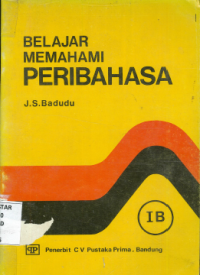 Sampul Belajar Memahami Peribahasa: 1B