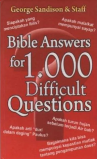 Sampul Bible Answers For 1000 Difficult Questions