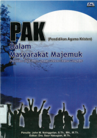 Sampul PAK-Pendidikan Agama Kristen Dalam Masyarakat Majemuk